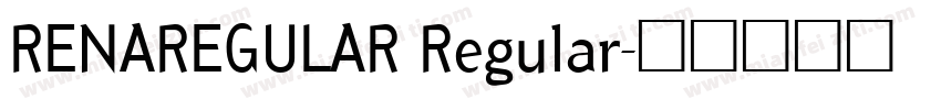 RENAREGULAR Regular字体转换